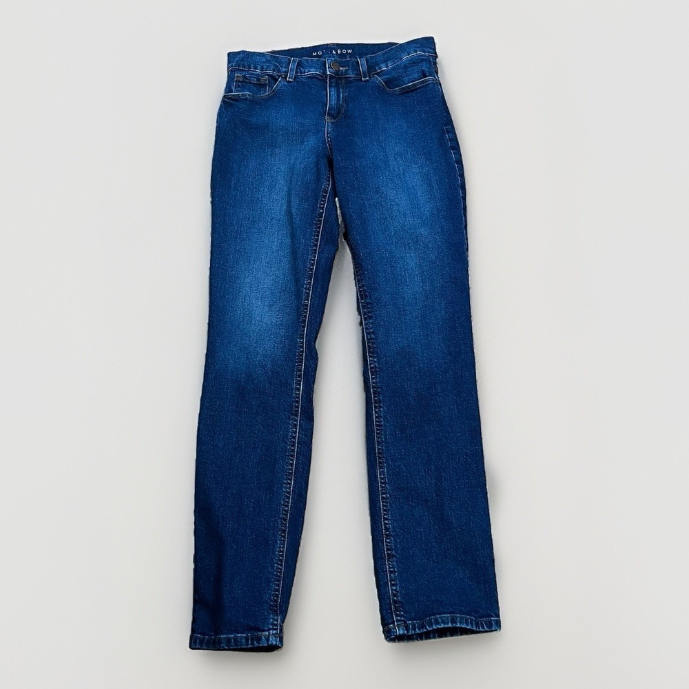 Mott & Bow Boyfriend Jeans Women 26x30 Medium Wash Stretch Denim